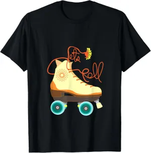 Aesthetic Sunflower Roller Skates Shoes Flower Lover Gift T-Shirt