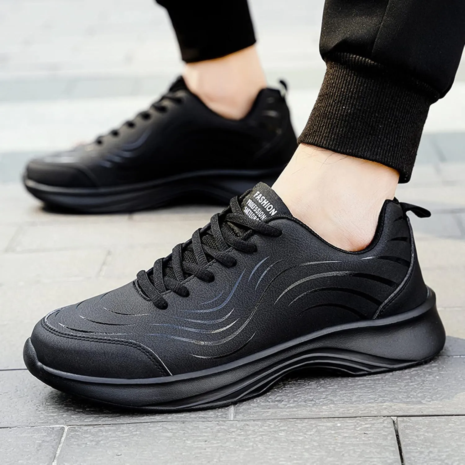 Athletic Fashion Sneakers for Men Lightweight Sport Gym Jogging Walking Sneaker Lightweight Work Shoes for Men