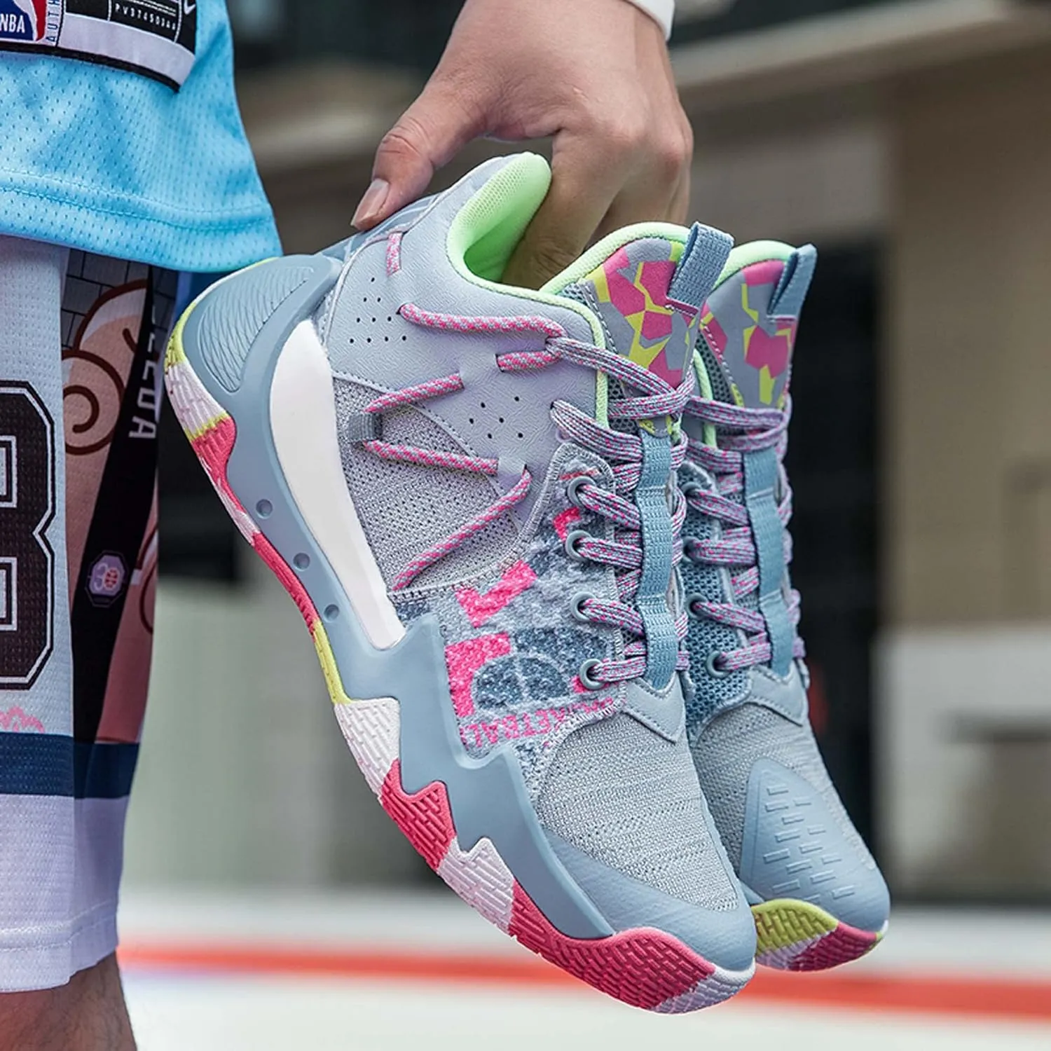 Basketball Shoes Men Summer New Professional Combat Sneakers Men's Shoes Students Breathable high top Sneakers