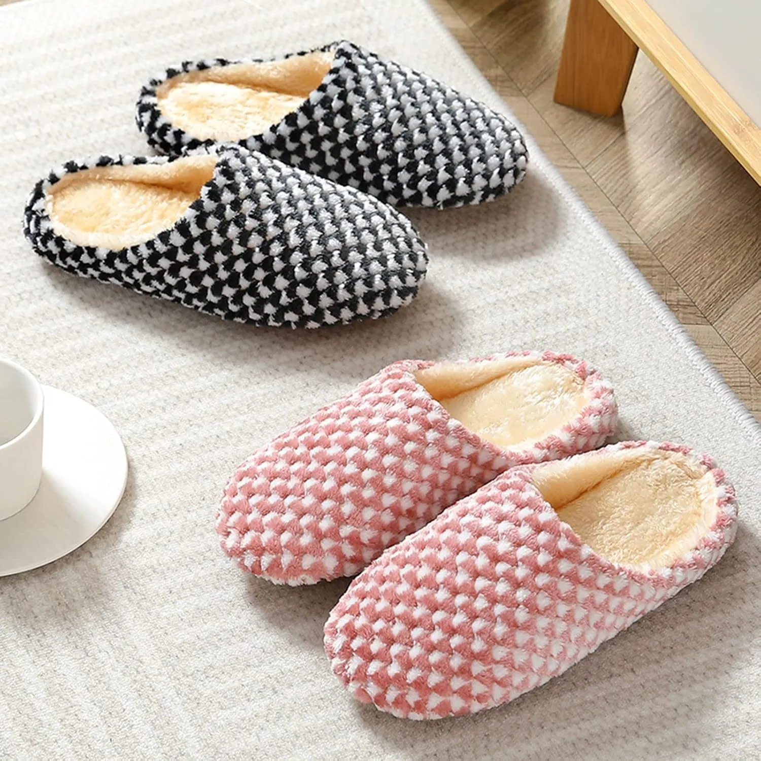 Bedroom Slippers for Women Sexy Women's House Shoes Slippers Womens Slippers Size 10 with Arch Support Cloud Slippers for Women Arch Support Matching Family Christmas Pajamas Gifts for Him 2023