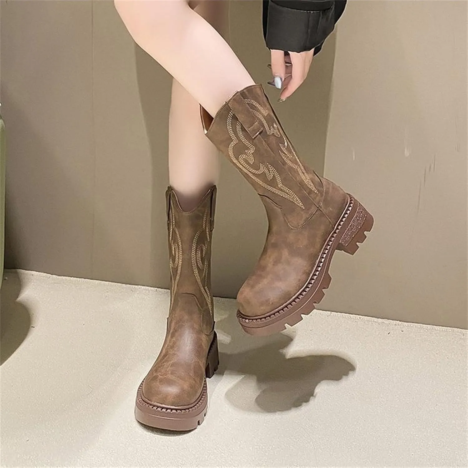 Black Booties for Women Ankle Rain Boots Going Out Boots for Women Women Wide Width Boots Black Ankle Boots with Heels White Booties Women Wide Width