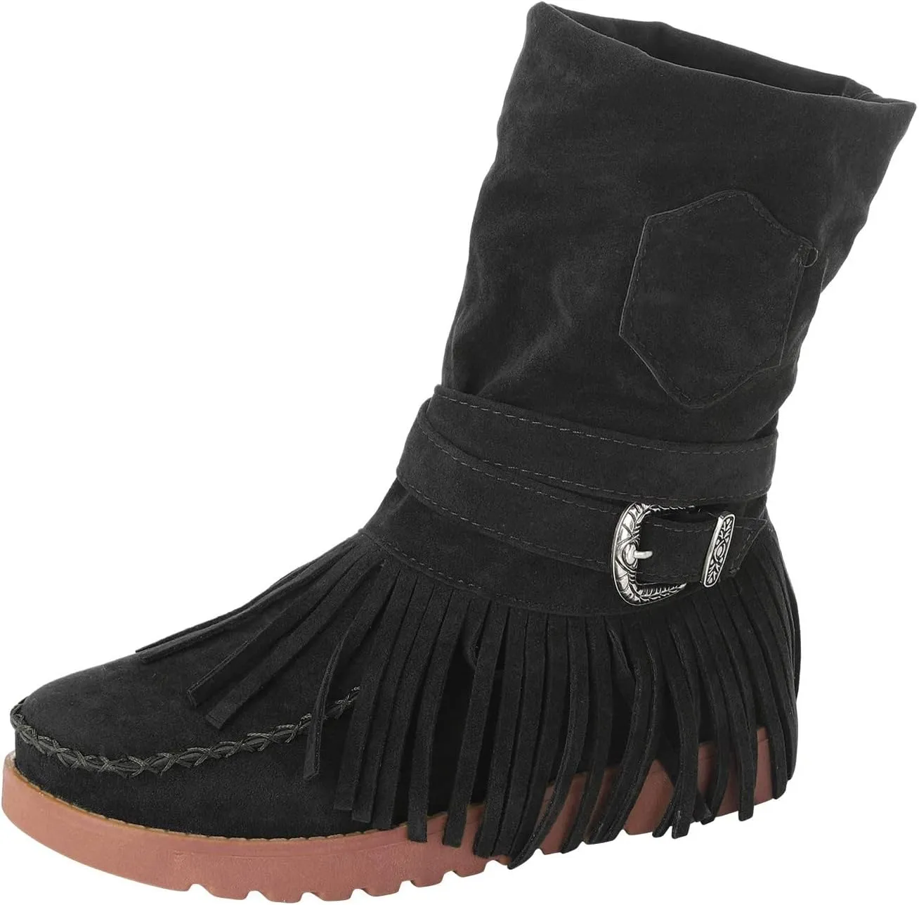 Black Booties for Women Black Boots for Women Wedge Heel Boots Womens Dressy Casual Low Heel Black Ankle Boots with Heels and Laces Walking Boot for Sprained Ankle Extra Large