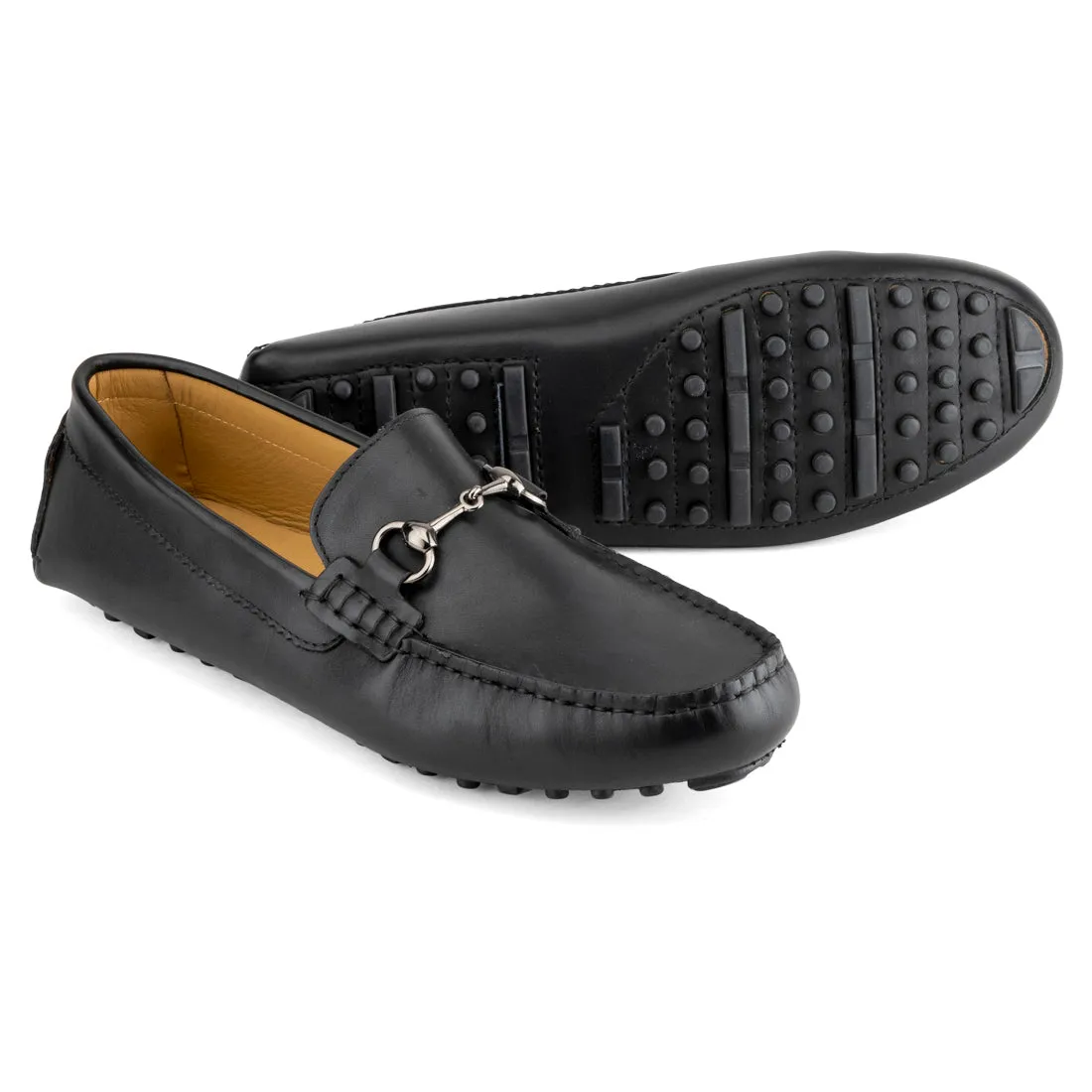 Black Classic Buckle loafers