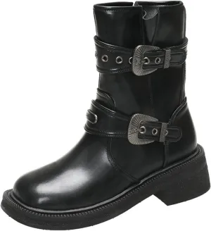 Boots Women Sexy Ankle Boots for Women Goth Boots Dark Brown Womens Boots Ankle Boots for Women No Heel 2024 Women's Black Ankle Boots Low Heel