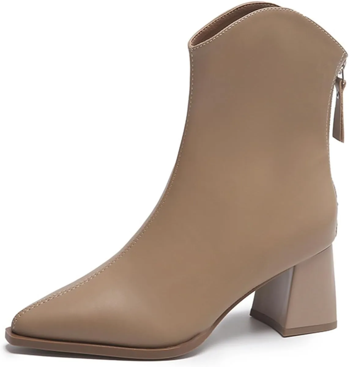 Botines Para Mujer Wide Boots Winter Heels Ladies Low Heel Boots Black Boots Ankle Grey Leather Booties Women Ankle Boots
