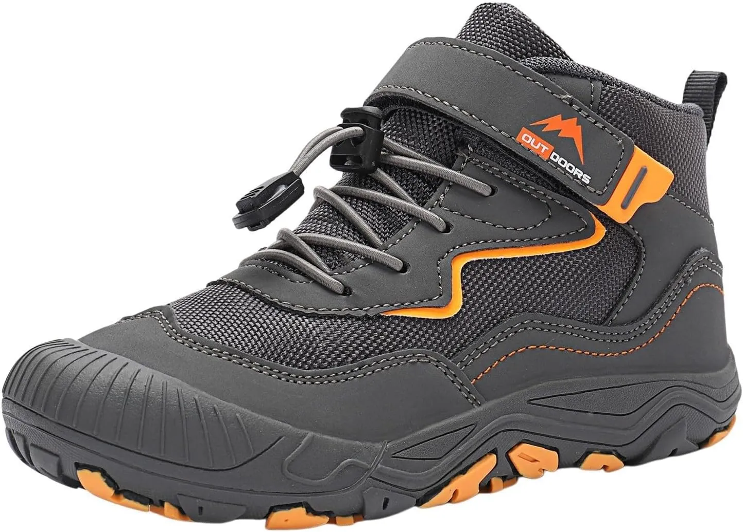 Boys Girls Hiking Sneakers High Top Lace-Up Lightweight Breathable Outdoor Athletic Shoes Tennis Soccer Sports Shoes