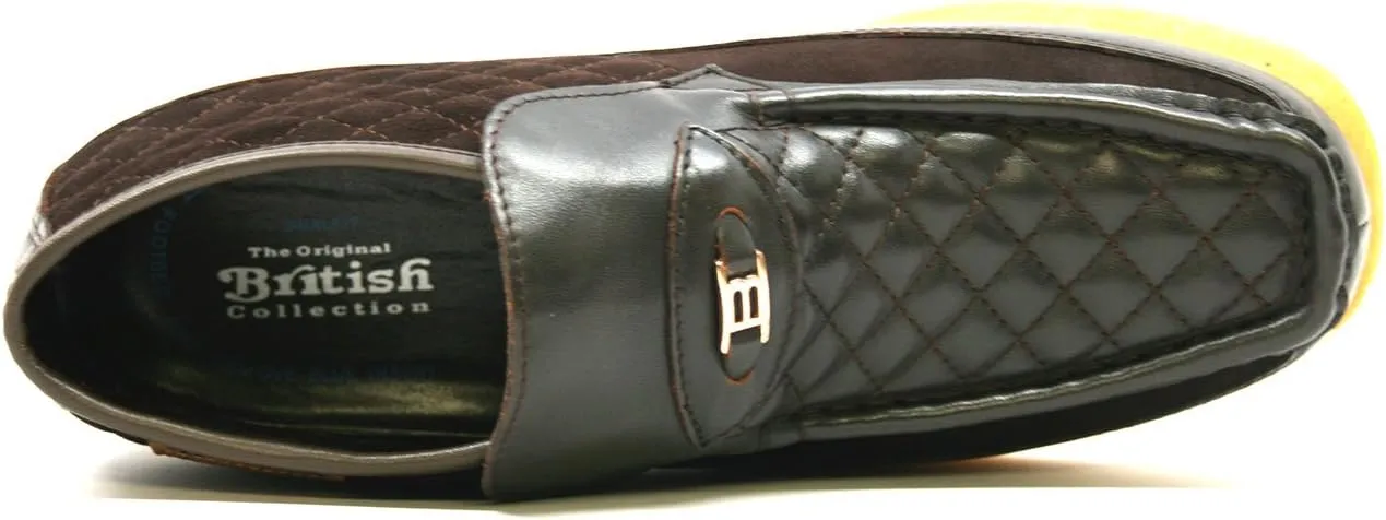 British Collection Checkers Slip On Shoes