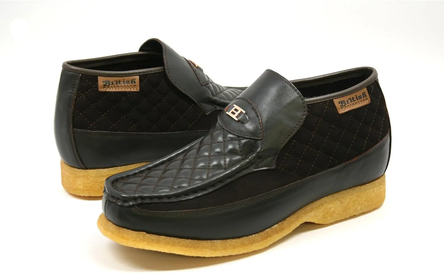 British Collection Checkers Slip On Shoes