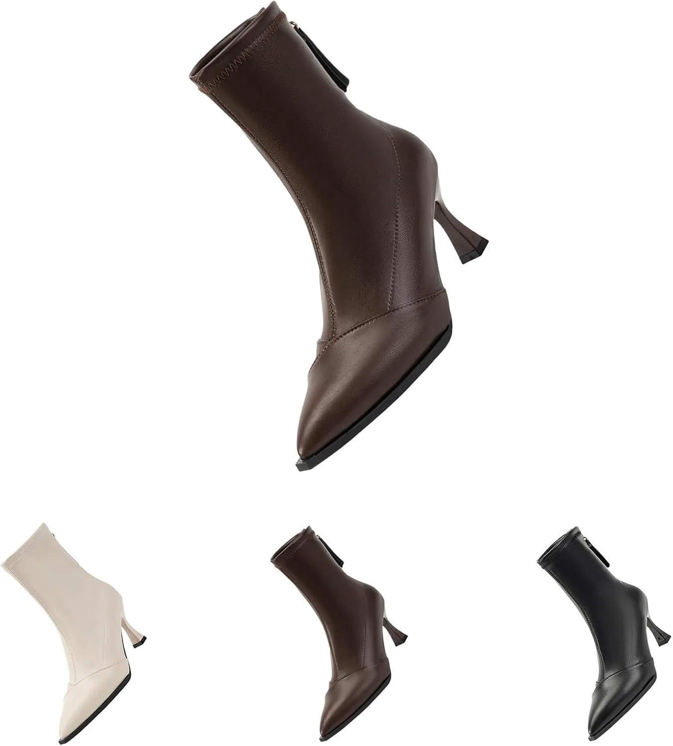 Brown Ankle Boots Black Boot Blue Boots Winter Work Boots for Women Womens Ankle Boots with Heel Black Platform Boots Wedge Booties for Women Stretch Ankle Boot