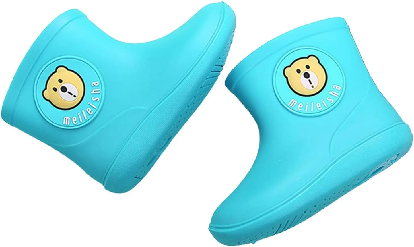 Cartoon Boots Kids Shoes Baby Rain Rain Boys Toddler Girls Rubber Baby Shoes Fashion Shoes for Kids (Blue, 3-4 Years)