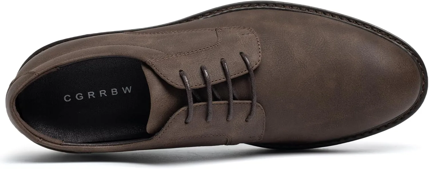 CGRRBW Mens Dress Shoes Casual Oxford Shoes Dress Sneakers Fashion Comfortable Work Business Office Shoes