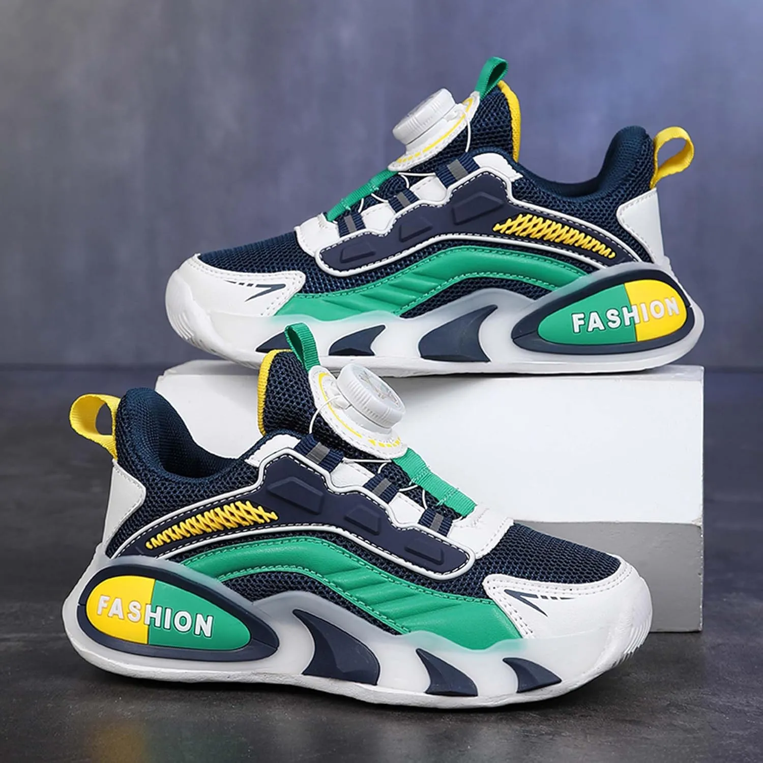 Children's Basketball Shoes Mesh Casual Sneakers Comfortable Breathable Running Shoes Outdoor Non-Slip