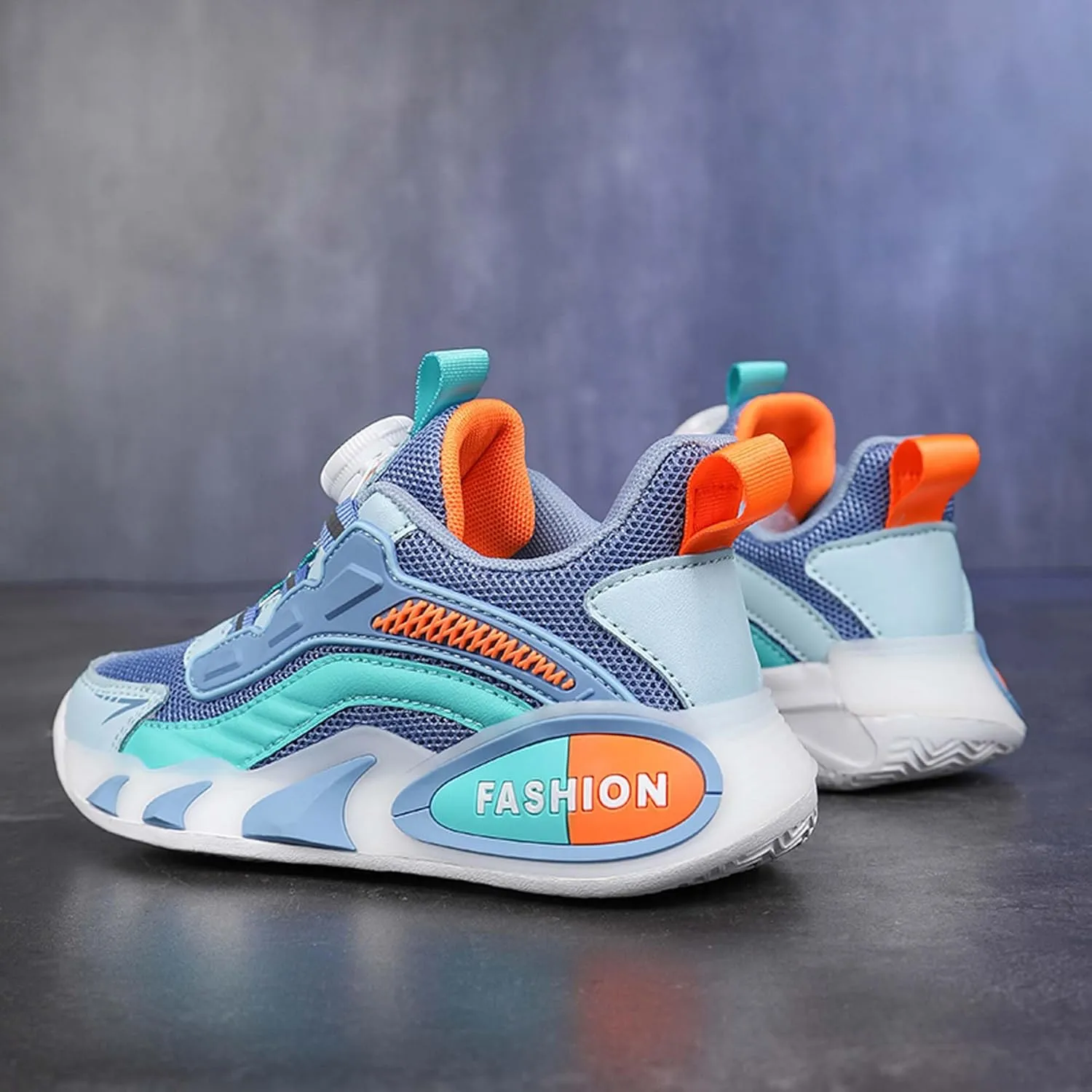 Children's Basketball Shoes Mesh Casual Sneakers Comfortable Breathable Running Shoes Outdoor Non-Slip