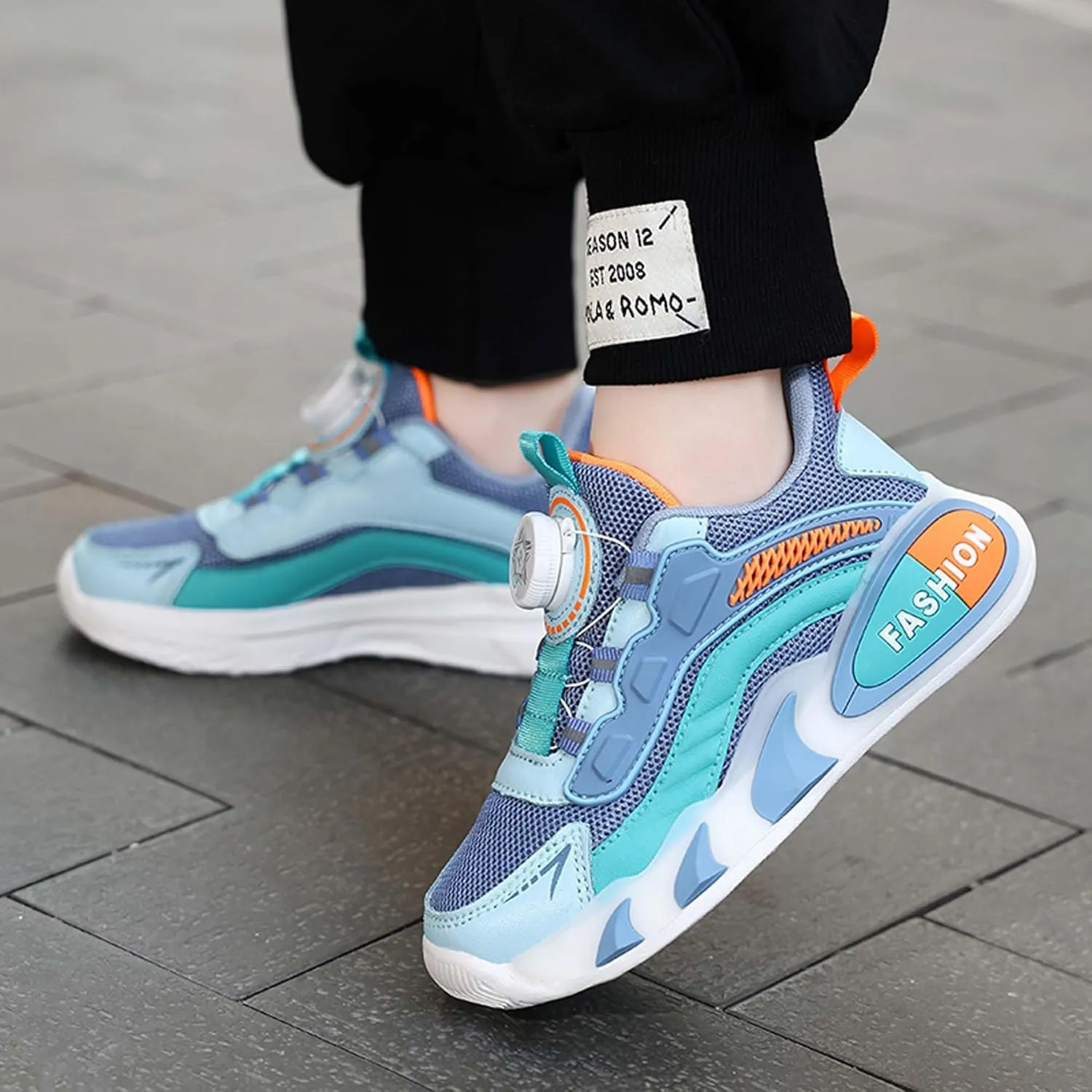 Children's Basketball Shoes Mesh Casual Sneakers Comfortable Breathable Running Shoes Outdoor Non-Slip
