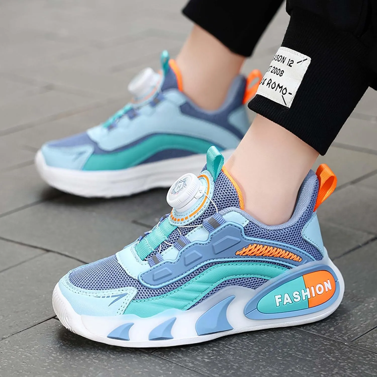 Children's Basketball Shoes Mesh Casual Sneakers Comfortable Breathable Running Shoes Outdoor Non-Slip