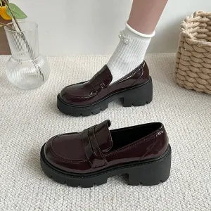 Classic patent leather loafers