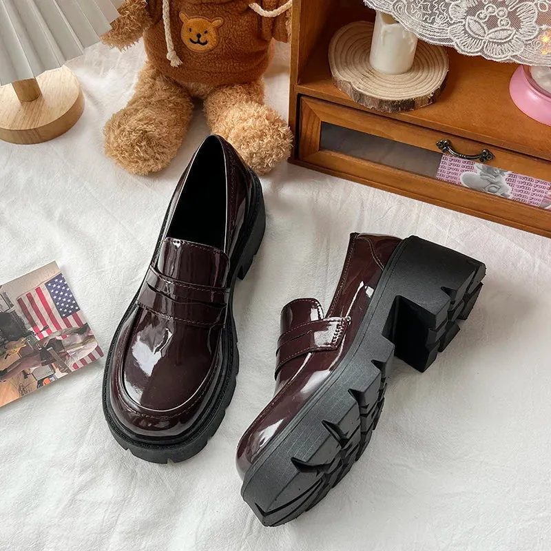 Classic patent leather loafers