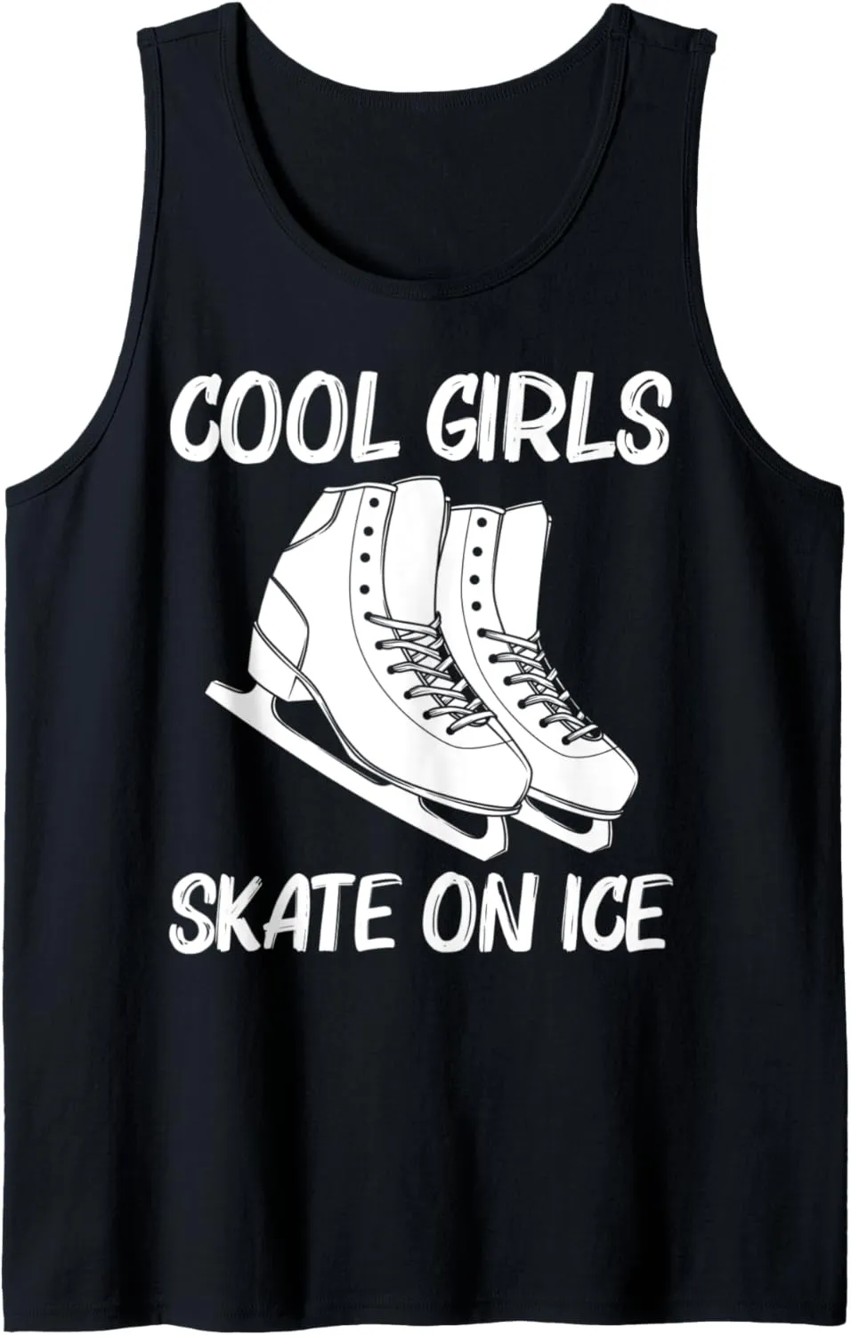 Cool Figure Skating For Girls Kid Spin Jump Ice Skate Skater Tank Top