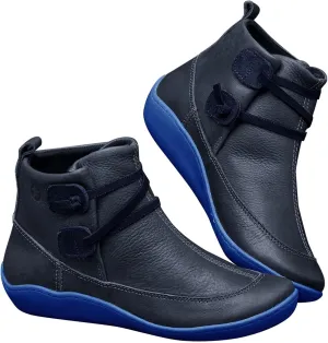 Cowboy Ankle Boots for Women Boots for Women Heeled Boot Women's Black Combat Boots Womens Leather Ankle Boots Flat Women Lace Up Buckle Belt High Heels Platform Ankle Boots