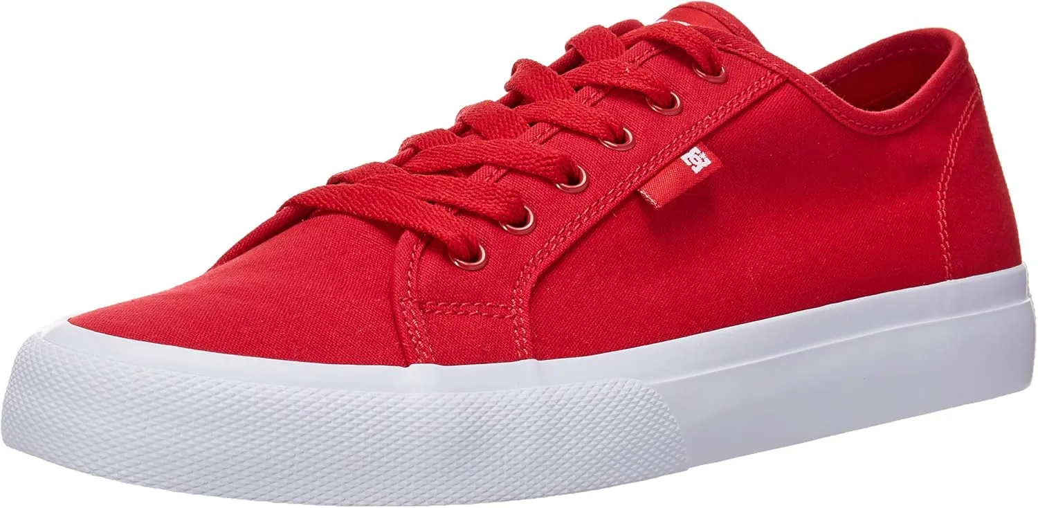 DC Men's Manual Low Top Vegan Friendly Casual Skate Shoe