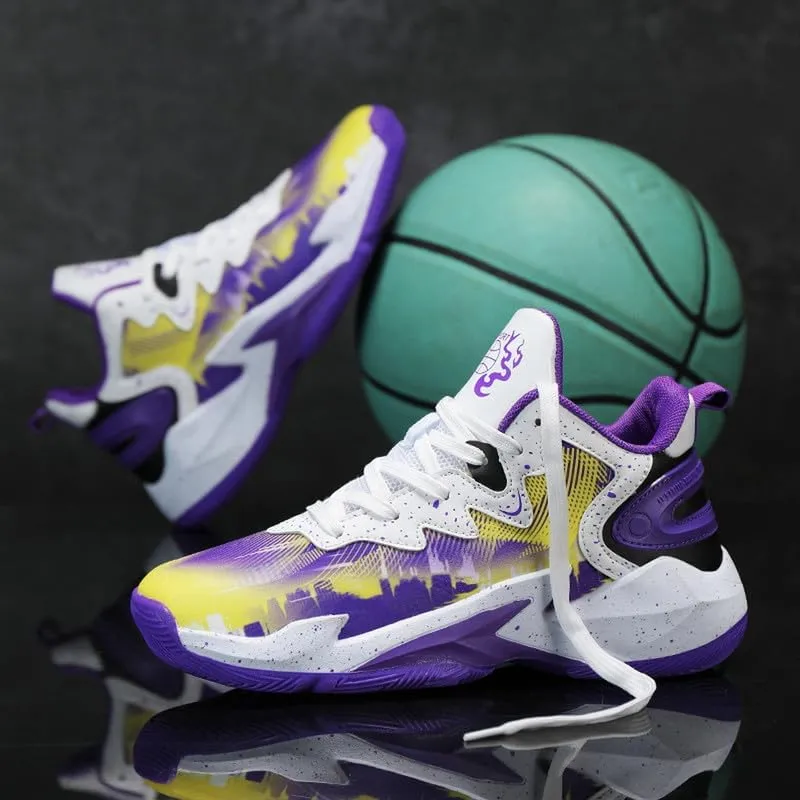 DHOVOR Boys Basketball Shoes Kids Athletic Shoes Fashion Sneakers Non-Slip Tennis Shoes Boys (Big Kid/Little Kid)