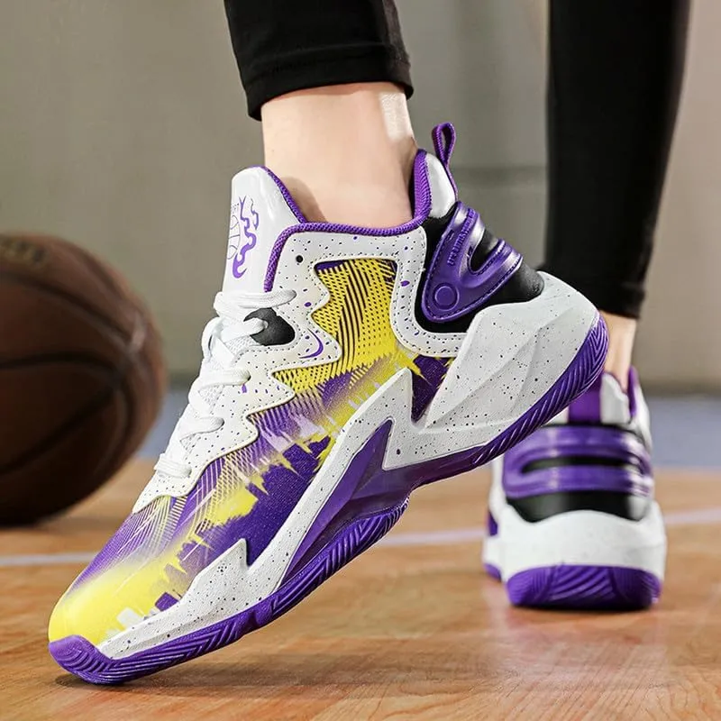 DHOVOR Boys Basketball Shoes Kids Athletic Shoes Fashion Sneakers Non-Slip Tennis Shoes Boys (Big Kid/Little Kid)