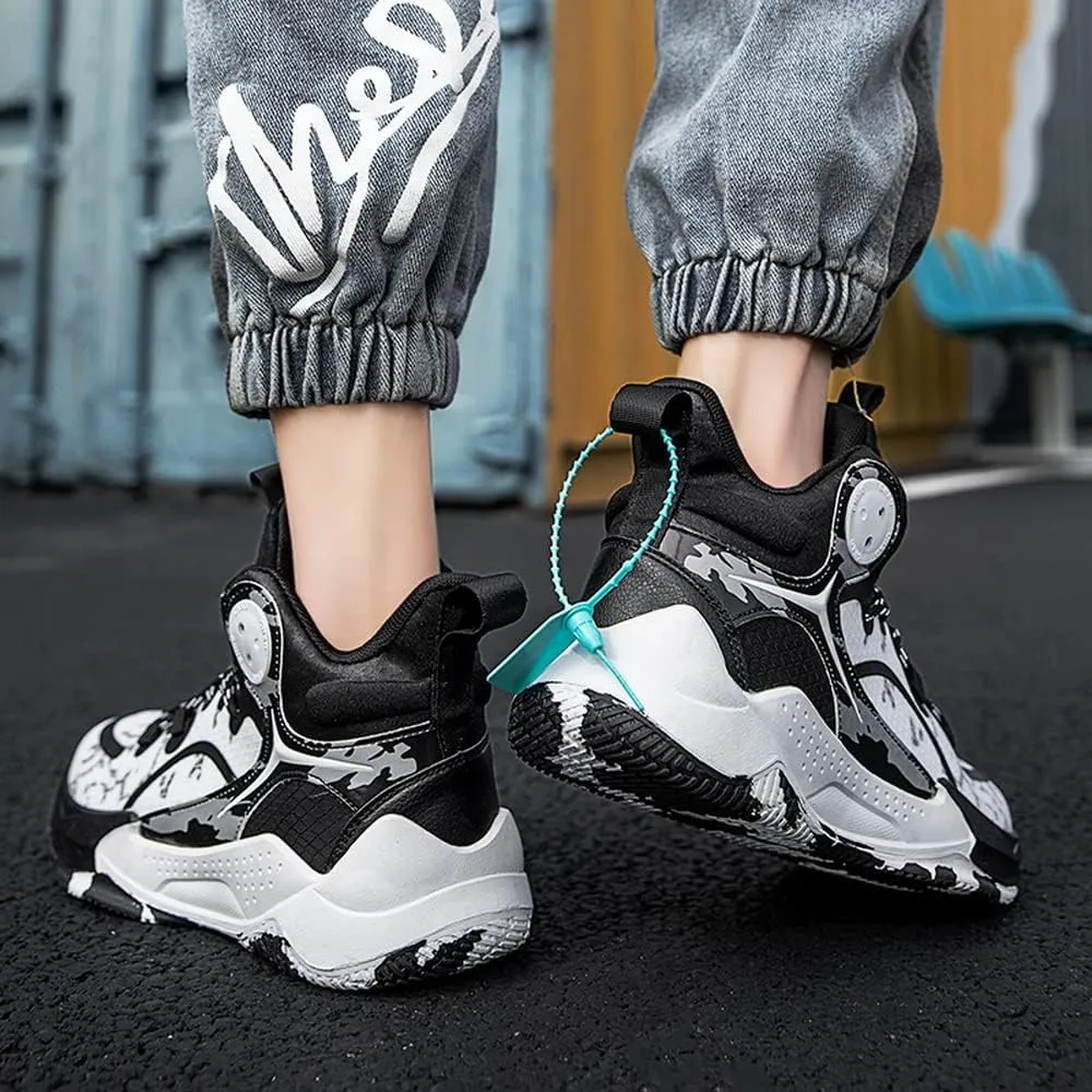 DHOVOR Men's Women's Basketball Shoes, Unisex Youth Fashion Basketball Sneakers, Non Slip Basketball Trainers, Sports Shoes for Women's Outdoor and Indoor