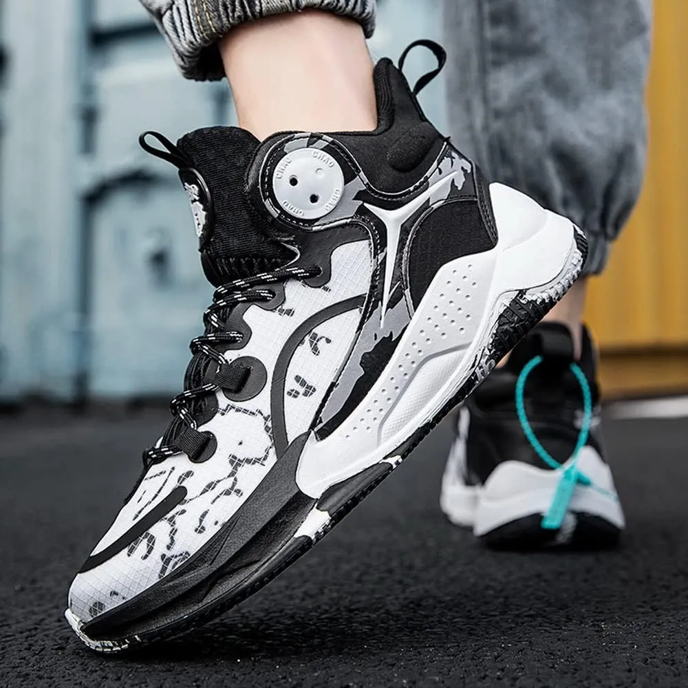 DHOVOR Men's Women's Basketball Shoes, Unisex Youth Fashion Basketball Sneakers, Non Slip Basketball Trainers, Sports Shoes for Women's Outdoor and Indoor