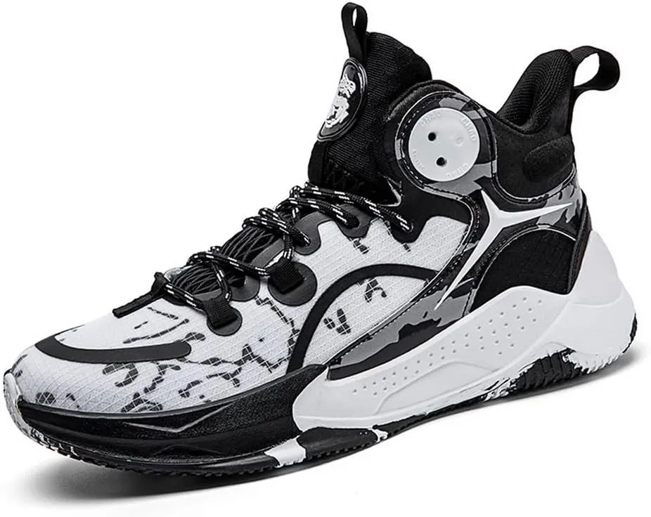 DHOVOR Men's Women's Basketball Shoes, Unisex Youth Fashion Basketball Sneakers, Non Slip Basketball Trainers, Sports Shoes for Women's Outdoor and Indoor