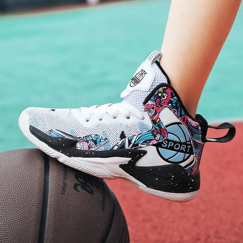 DHOVOR Womens Basketball Shoes Girls Fashion Basketball Sneakers Non Slip Basketball Trainers Sport Shoes for Womens Outdoor and Indoor