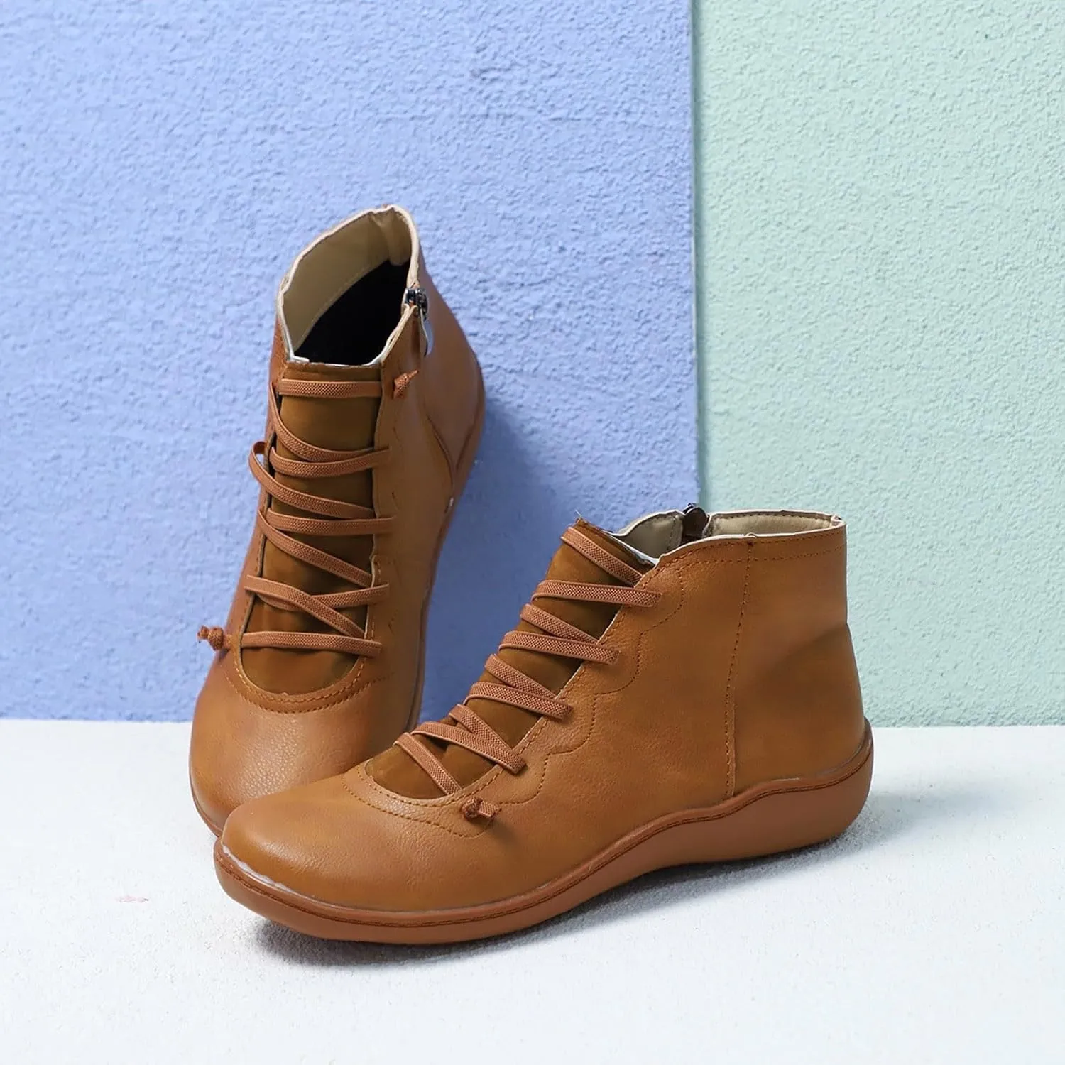 Dress Boots Women Ankle Western Boots for Women Blue Booties Dark Brown Ankle Boots for Women Women'S Leather Ankle Boots Zipper Winter Booties Wide Width White Cowboy Booties
