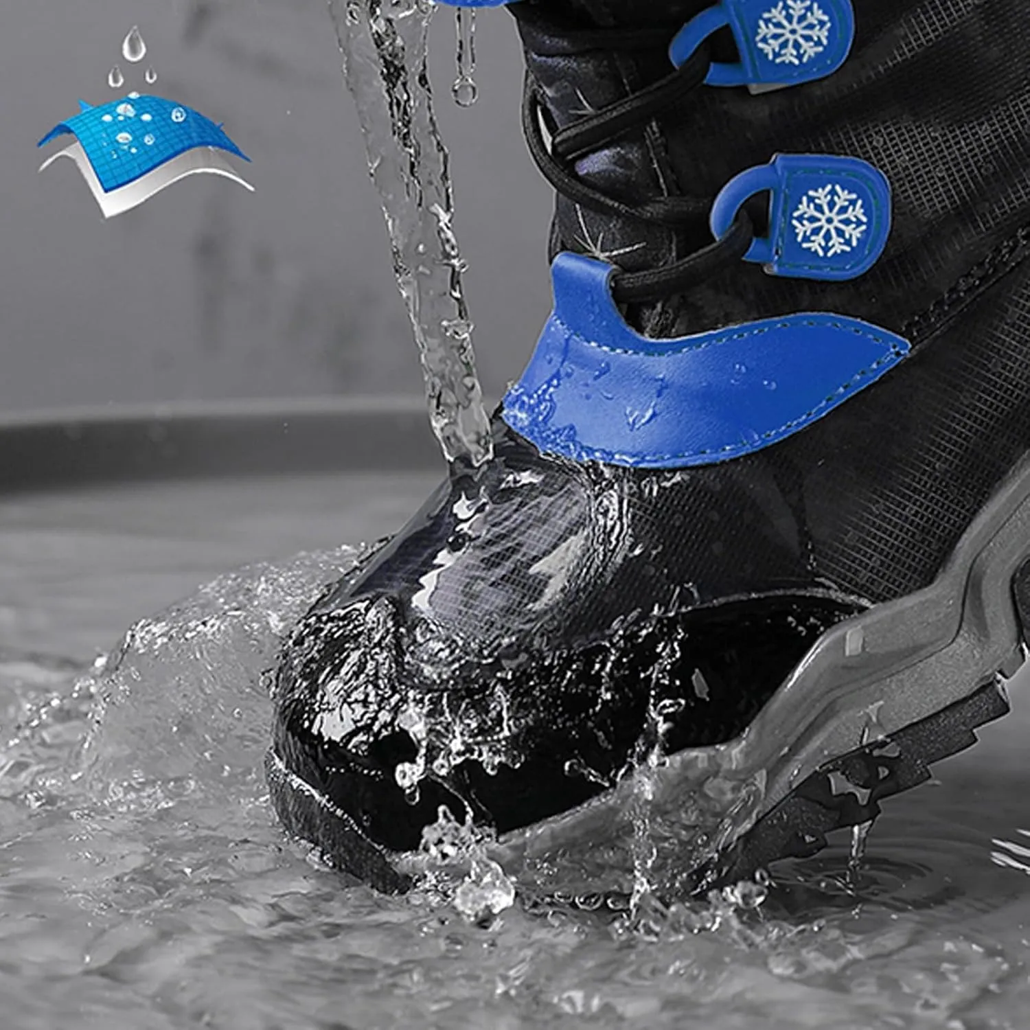 Fashion Big Kids Winter Water Proof Flat Keep Warm Snow Boots Comfortable Mid Boots Shoes Shoes Girls Kids Rubber Boots
