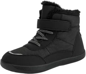 Fuzzy Lined Warm Snow Booties For Childrens Boys Girls Kids Open Toe Leather Soft Sole Boots Shoes Non Slip Sneaker