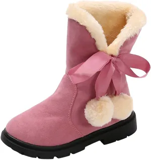 Girls Toddler Snow Boots Girls Bowkont Winter Shoes Toddler Girls Fr Lined Boots Winter Shoes Snow Boots For Girls