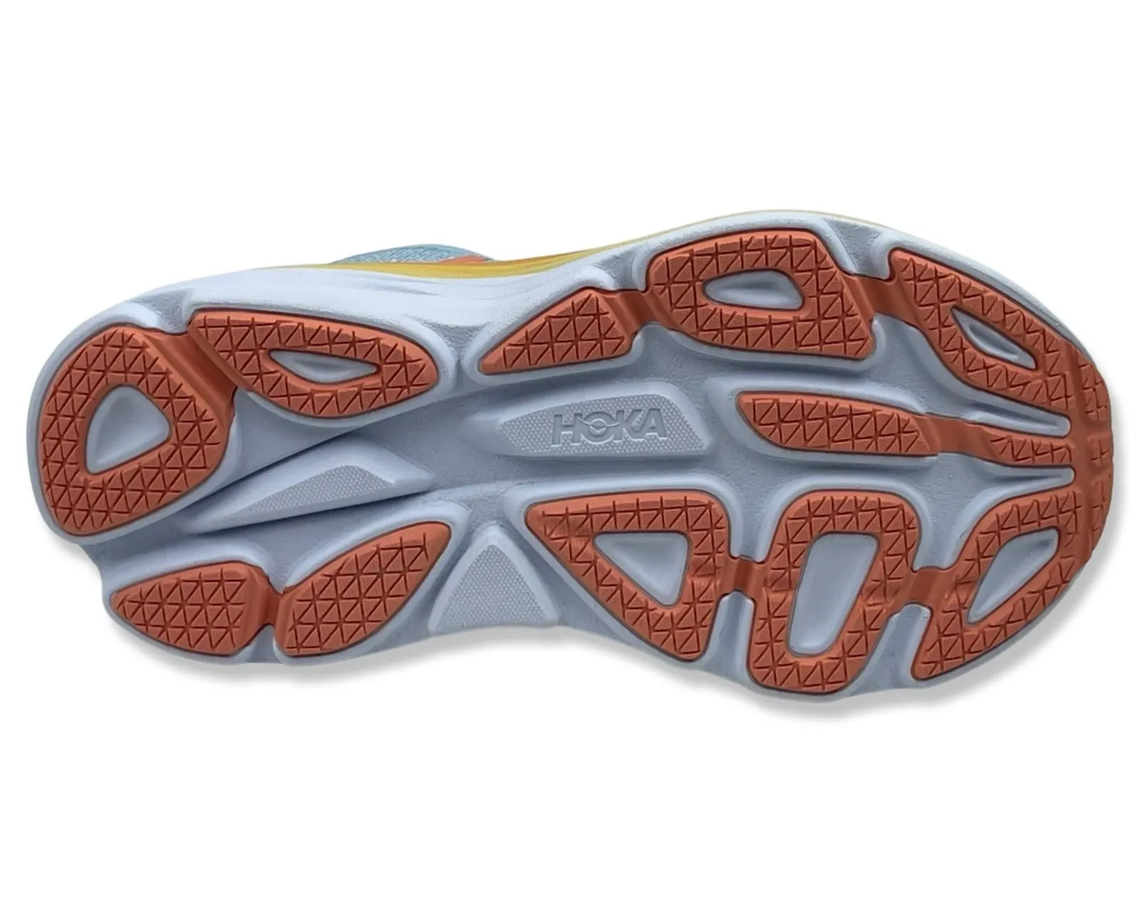 Hoka Bondi 8 Wide in Light Blue for Women's
