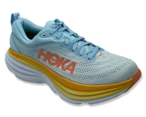 Hoka Bondi 8 Wide in Light Blue for Women's