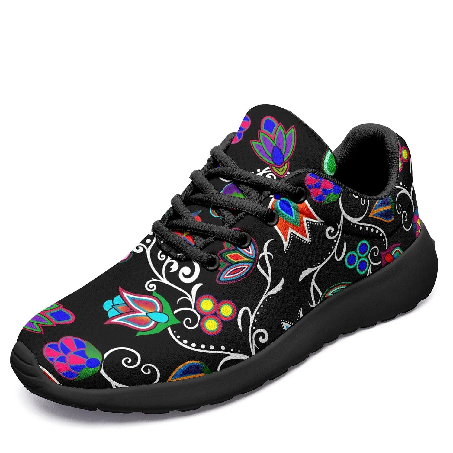 Indigenous Paisley Black Ikkaayi Sport Sneakers