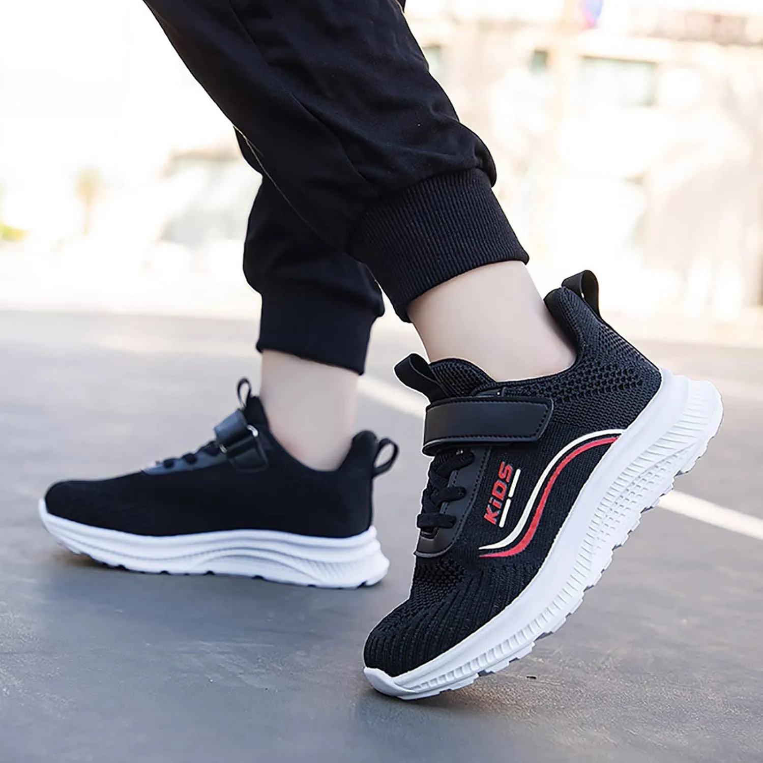 IWIHMIV Boys Shoes Breathable Boys Tennis Running Shoes Shoes Kids Lightweight Athletic Outdoor Running Shoes