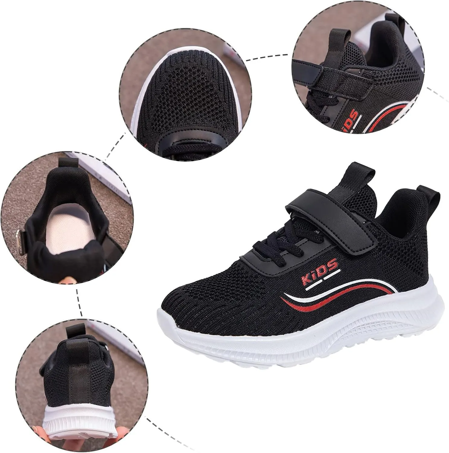 IWIHMIV Boys Shoes Breathable Boys Tennis Running Shoes Shoes Kids Lightweight Athletic Outdoor Running Shoes