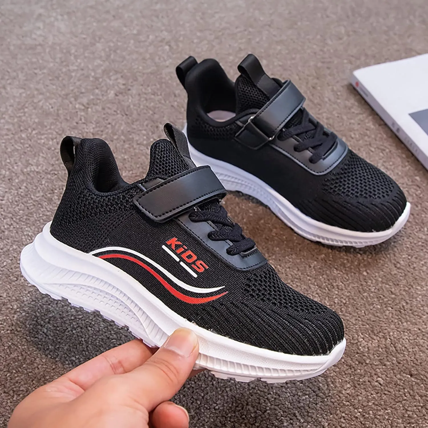 IWIHMIV Boys Shoes Breathable Boys Tennis Running Shoes Shoes Kids Lightweight Athletic Outdoor Running Shoes