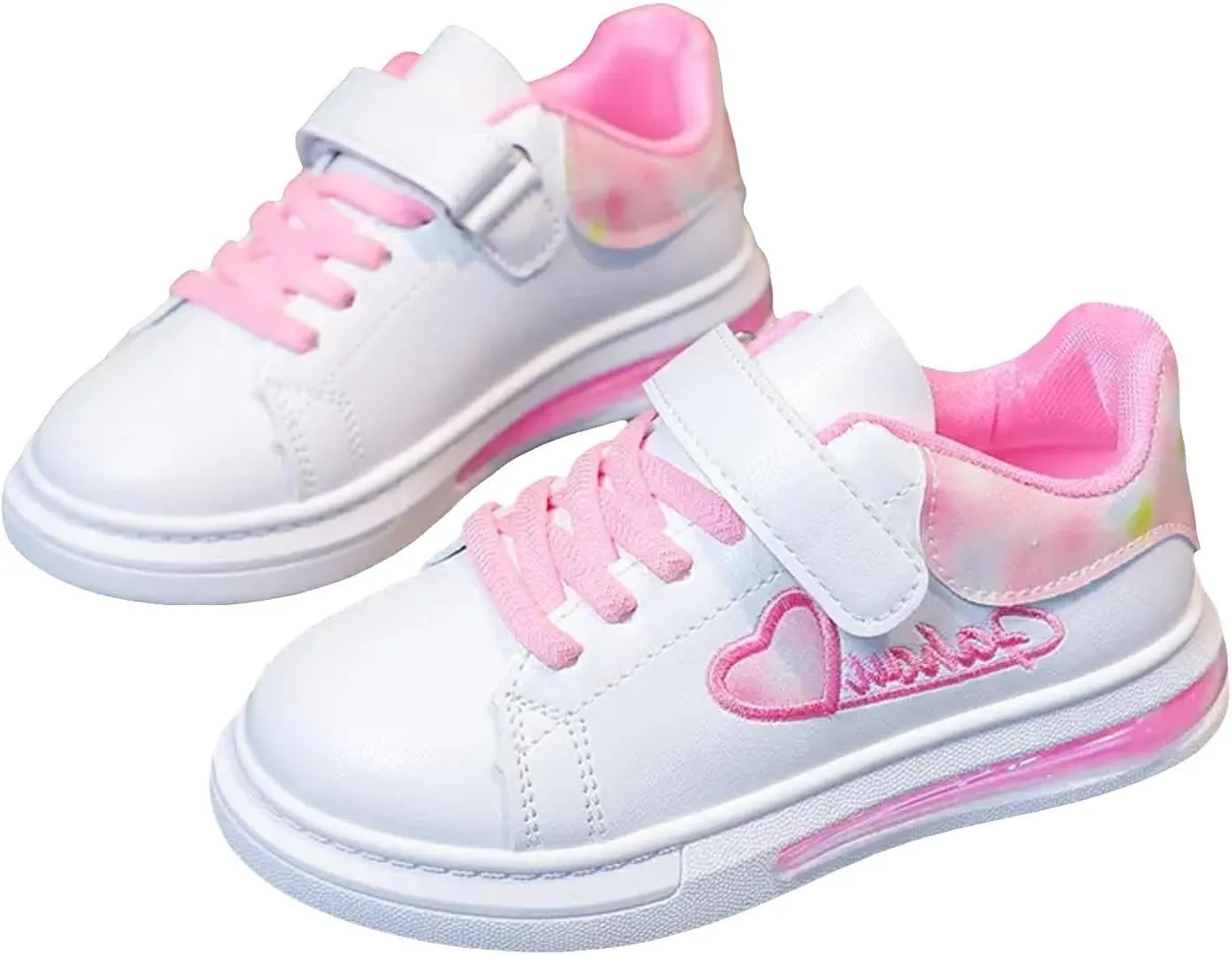IWIHMIV Girls' Athletic Shoes Toddler Sneaker Boys Girls Tennis Shoes Kids Lightweight Sneakers Sports Running Shoes for Toddler