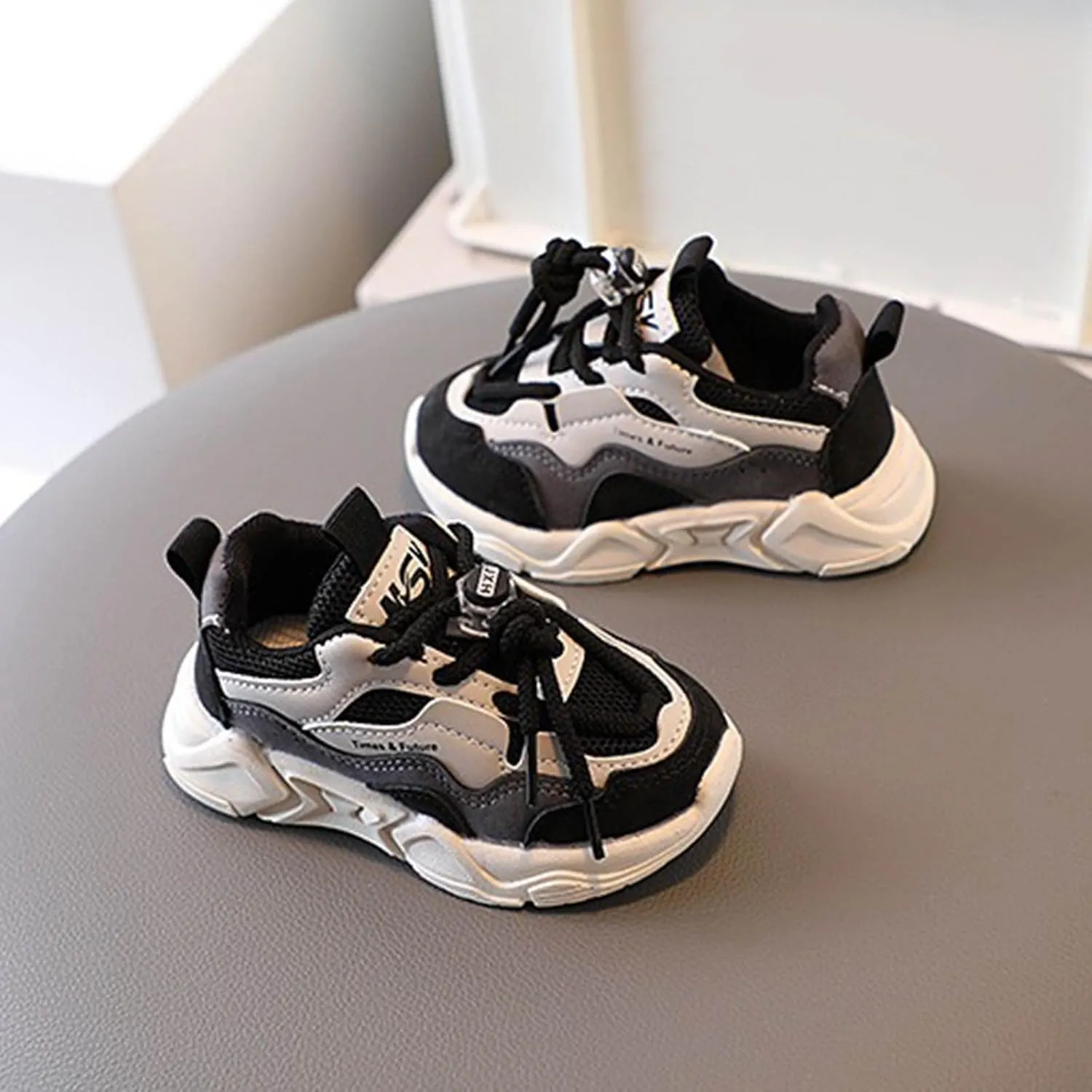 IWIHMIV Toddler Athletic Shoes Toddler Tennis Shoes Kids Running Shoes Non Slip Walking Shoes Lightweight Sneakers for Little Kid