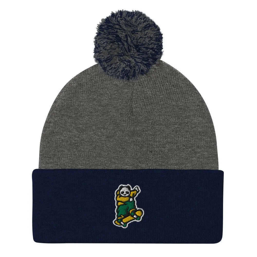 Johnny Xtreme (Skateboarding 2.0) Embroidered Pom-Pom Beanie