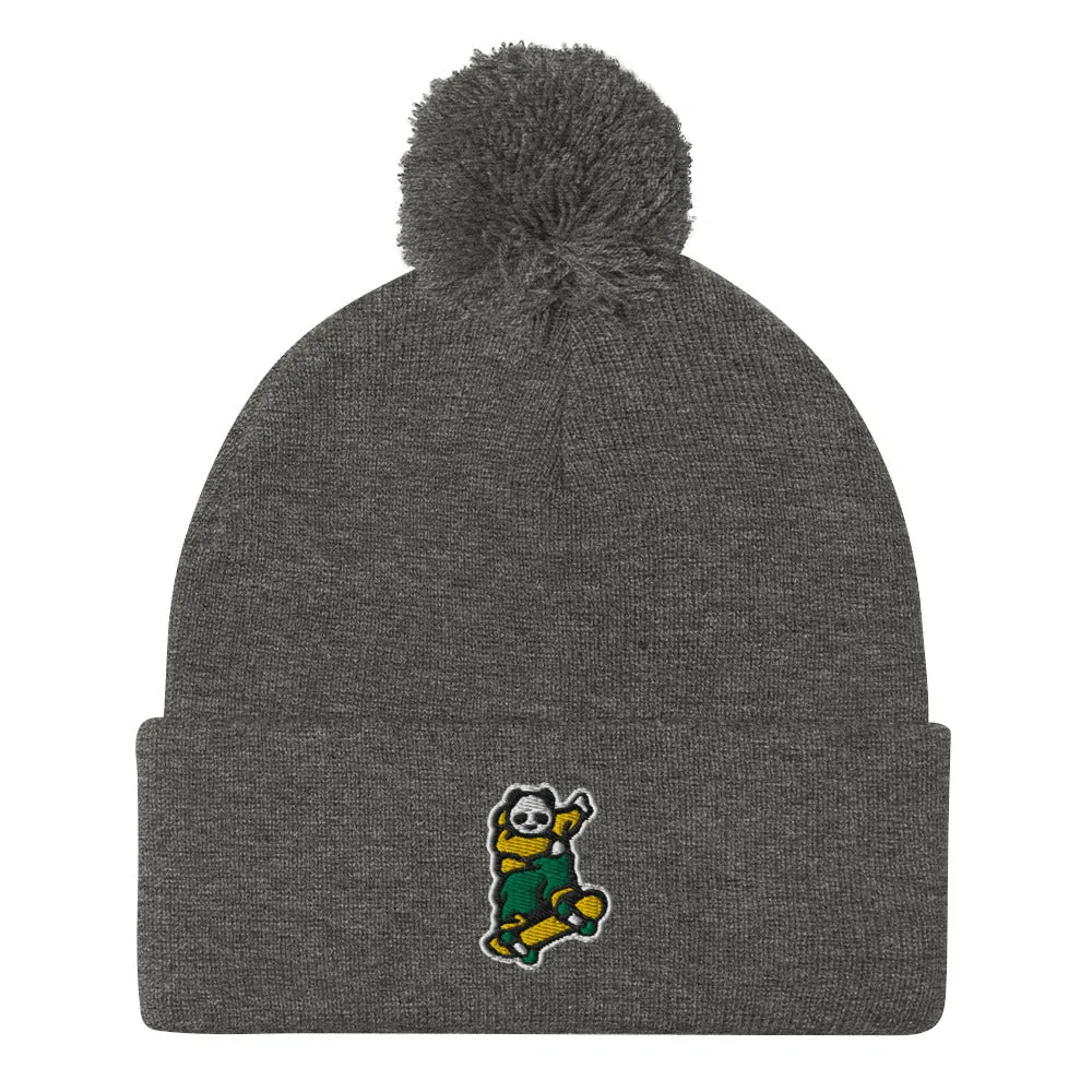 Johnny Xtreme (Skateboarding 2.0) Embroidered Pom-Pom Beanie