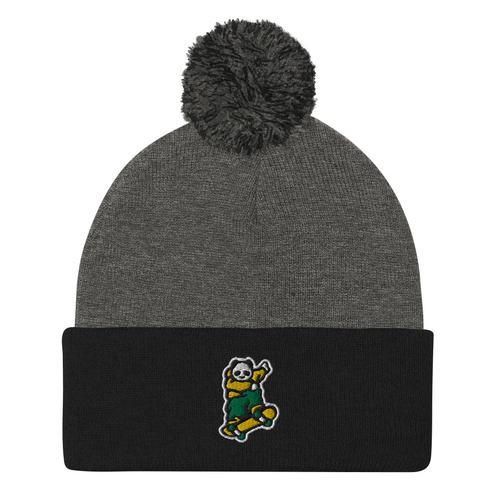 Johnny Xtreme (Skateboarding 2.0) Embroidered Pom-Pom Beanie