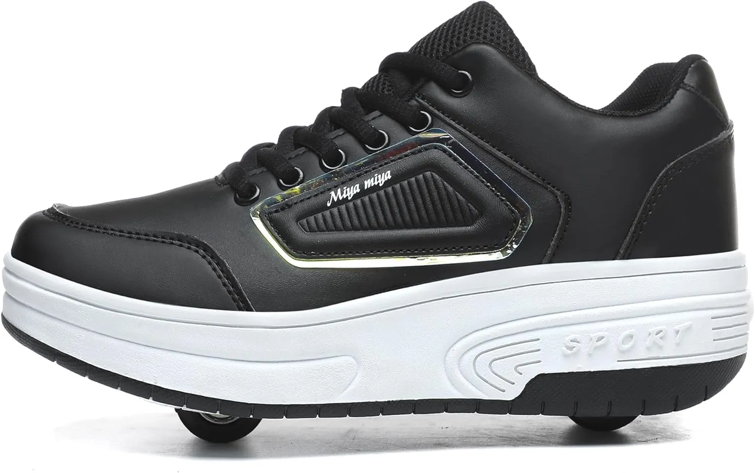 Kids Roller Skate Shoes with Wheels Roller Sneakers for Boys Girls Kids Deformation Wheeled Shoes ?