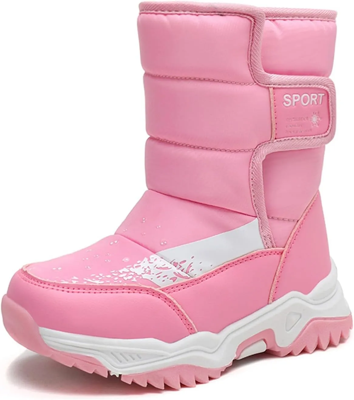 Kids Winter Snow Boots Toddler Snow Boots for Boys Girl Anti-Slip Non-Slip Faux Fur Lining Athletic Outdoor Shoes