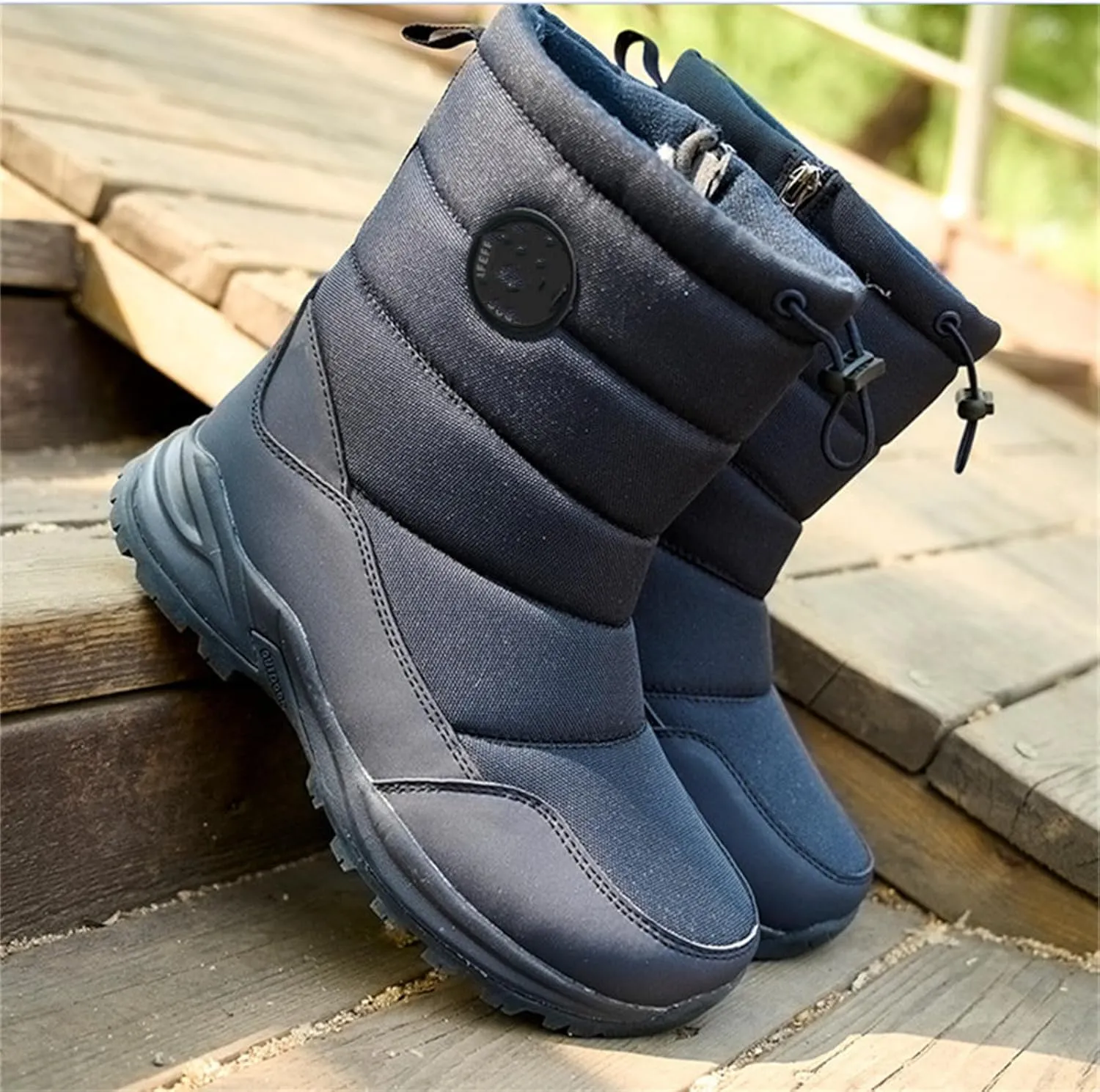 Ladmiple Winter Boots For Women Waterproof Snow Cute Ankle Booties Warm Fur Lined Anti-Slip Outdoor Walking Shoes
