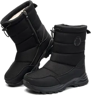 Ladmiple Winter Boots For Women Waterproof Snow Cute Ankle Booties Warm Fur Lined Anti-Slip Outdoor Walking Shoes