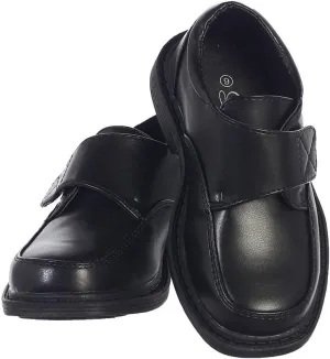 Lito Children's Wear Boys Matte Shoes, Black, 12 Little Kid